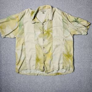 Tommy bahama 2XL %100 Silk Button Down Hawaiian Floral Shirt
